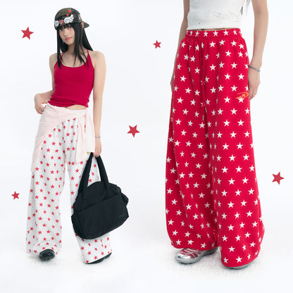 NewJNXS All-Over Star Print Casual Pants