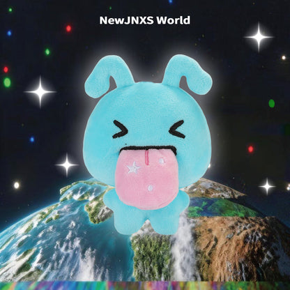 NewJNXS World Cute Tongue-Out Alien Plush Bag Charm