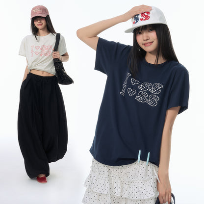 NewJNXS SS Polka Dot Graphic T-Shirt