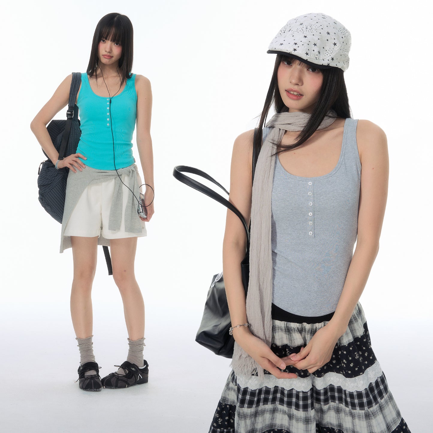 NewJNXS SS Stretch Knit Slim-Fit Camisole