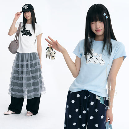 NewJNXS Polka Dot Puppy Tee