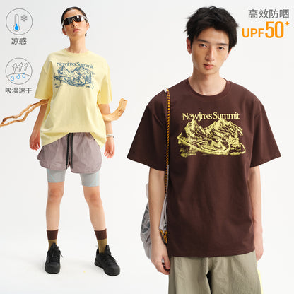 NewJNXS   Cooling Quick-Dry Mountain Graphic T-Shirt