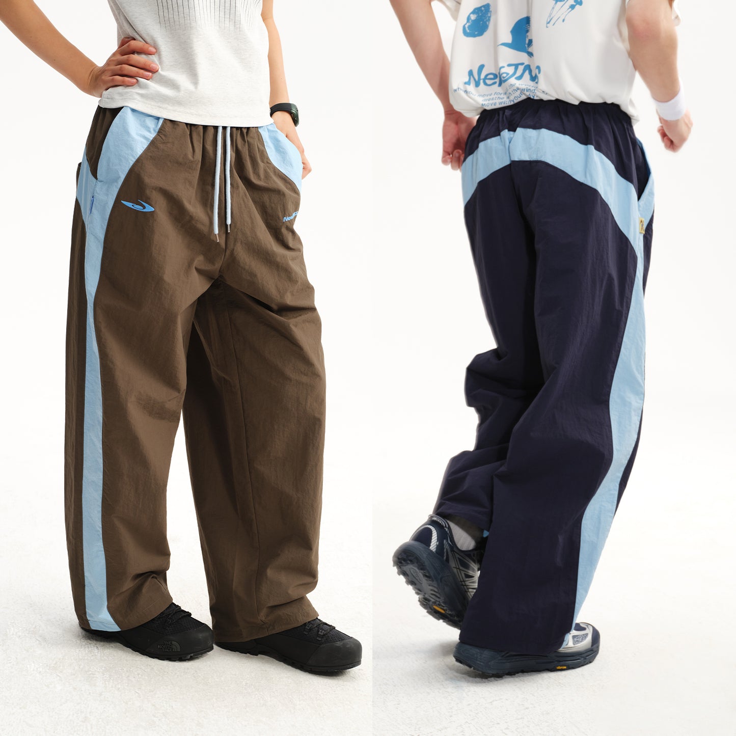 NewJNXS  Taslon Colorblock Relaxed Fit Pants