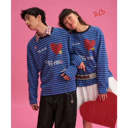 NewJNXS Vintage Contrast Stripe Long Sleeve Tee