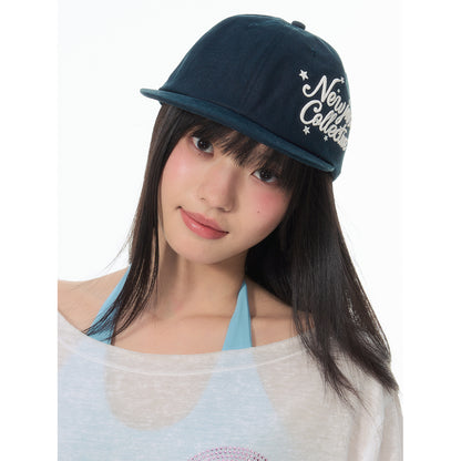 NewJNXS 3D Letter Embroidered Flat Brim Cap