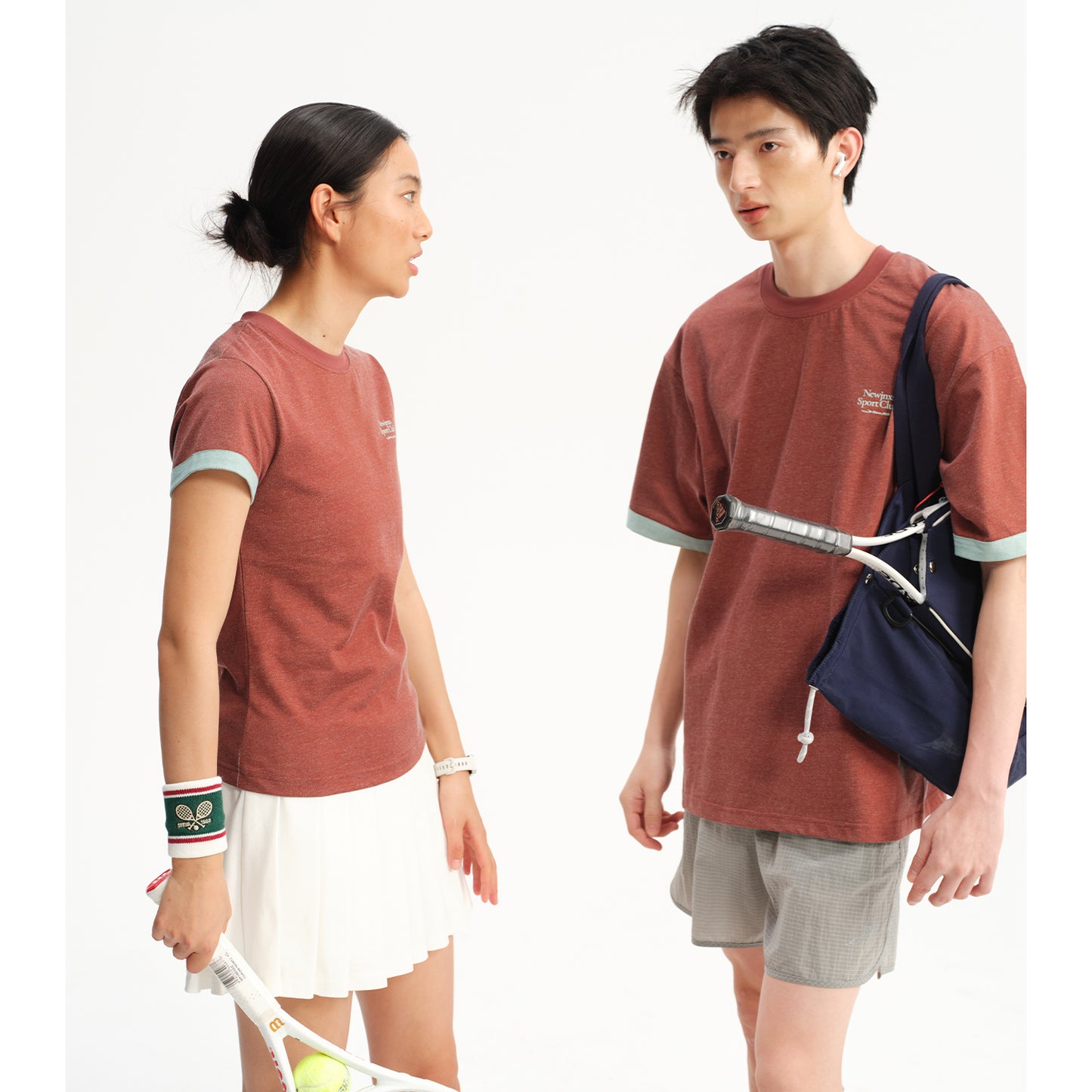 NewJNXS Retro Colorblock Loose Tee