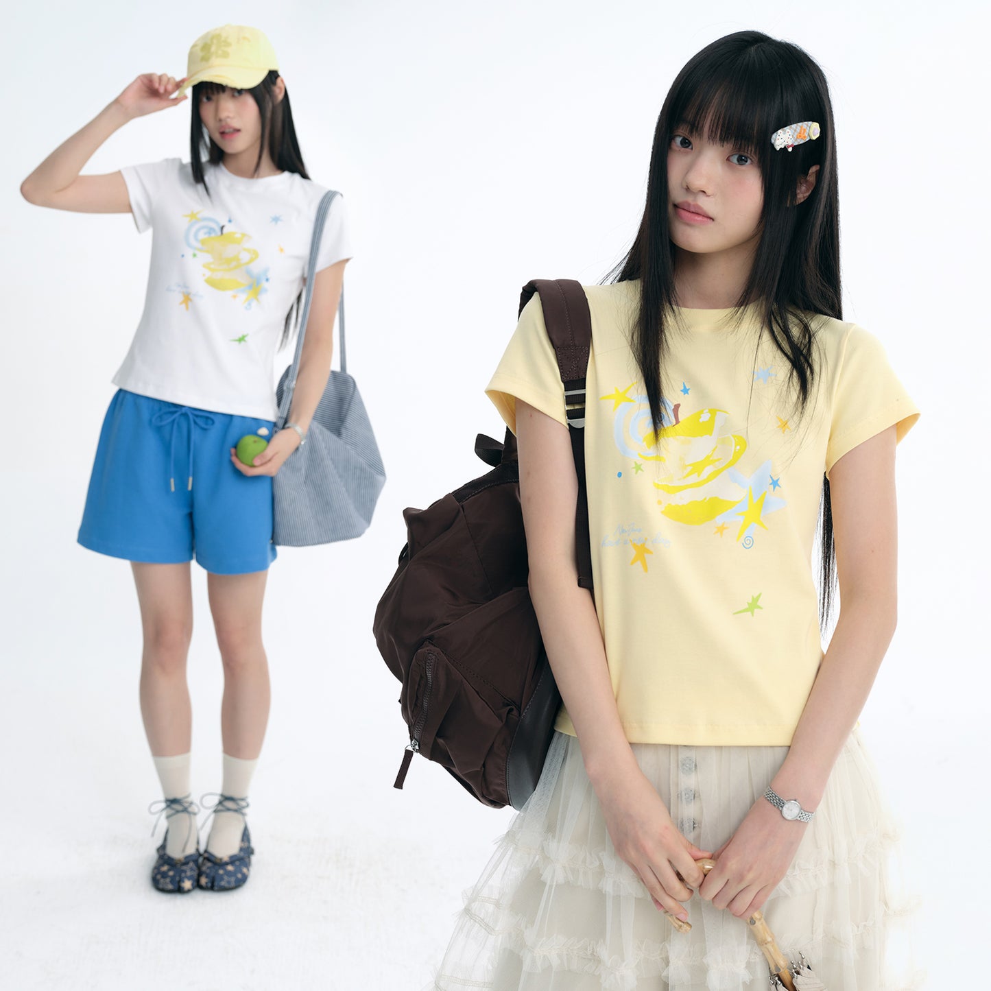 NewJNXS Apple Universe Slim-Fit Tee