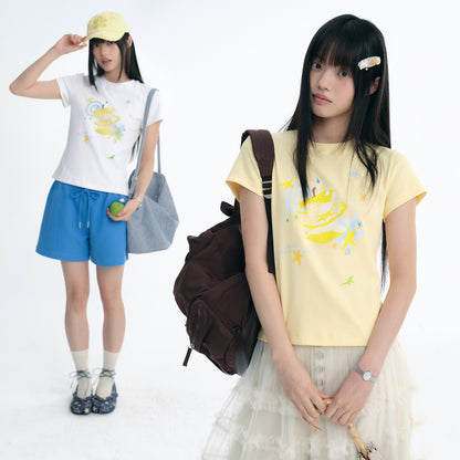 NewJNXS Apple Universe Slim-Fit Tee