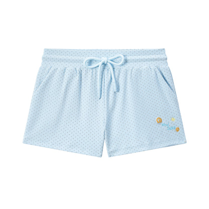 Glitter Pony Embroidered T-Shirt&Mini Shorts