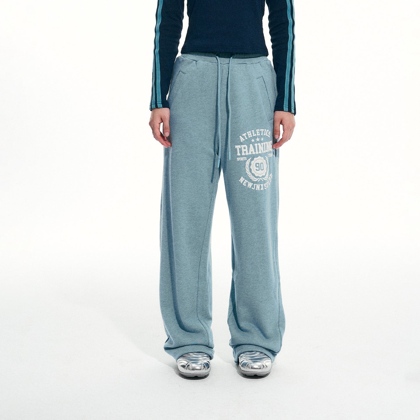 NewJNXS Puff Print Logo Sweatpants