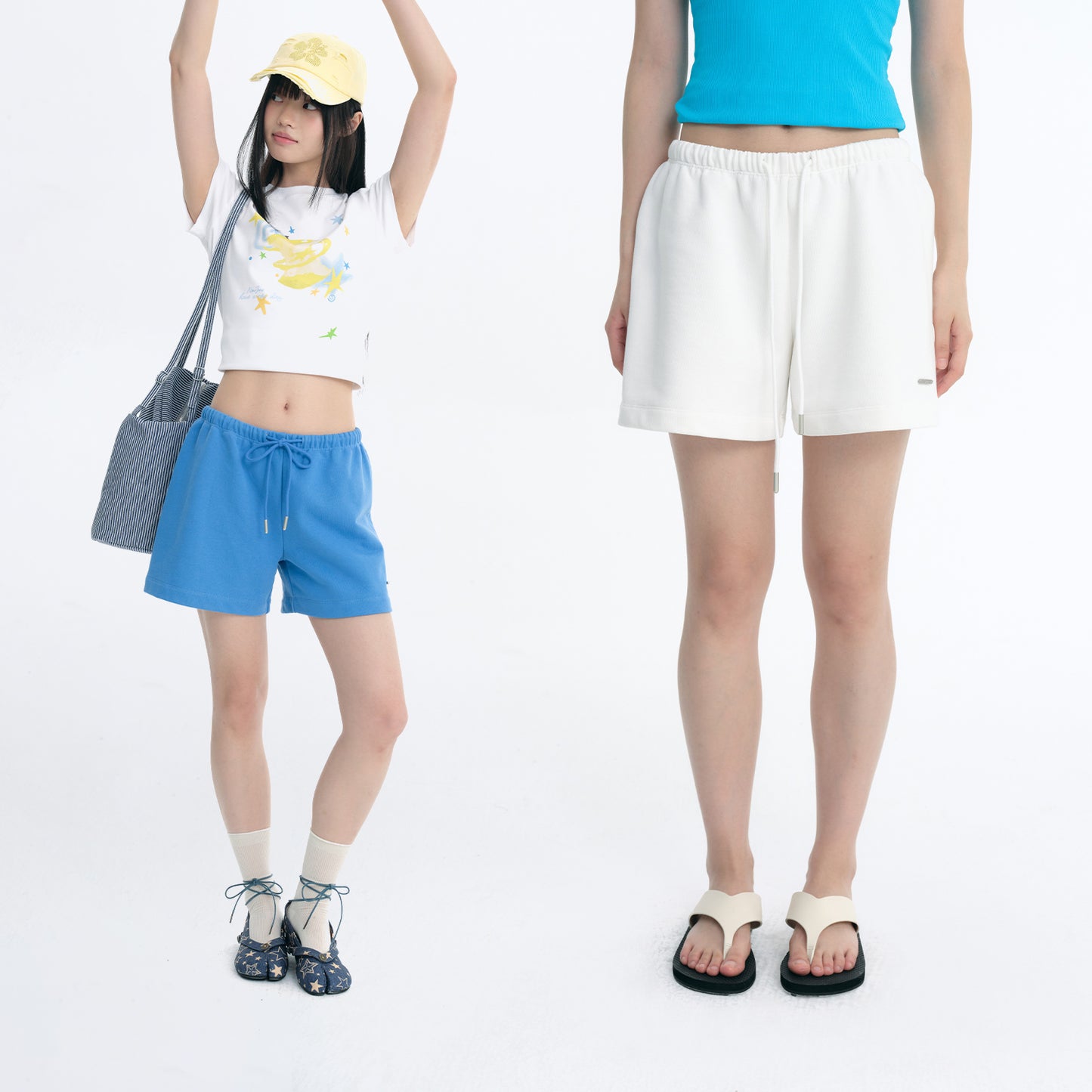 NewJNXS Drawstring Knit Shorts