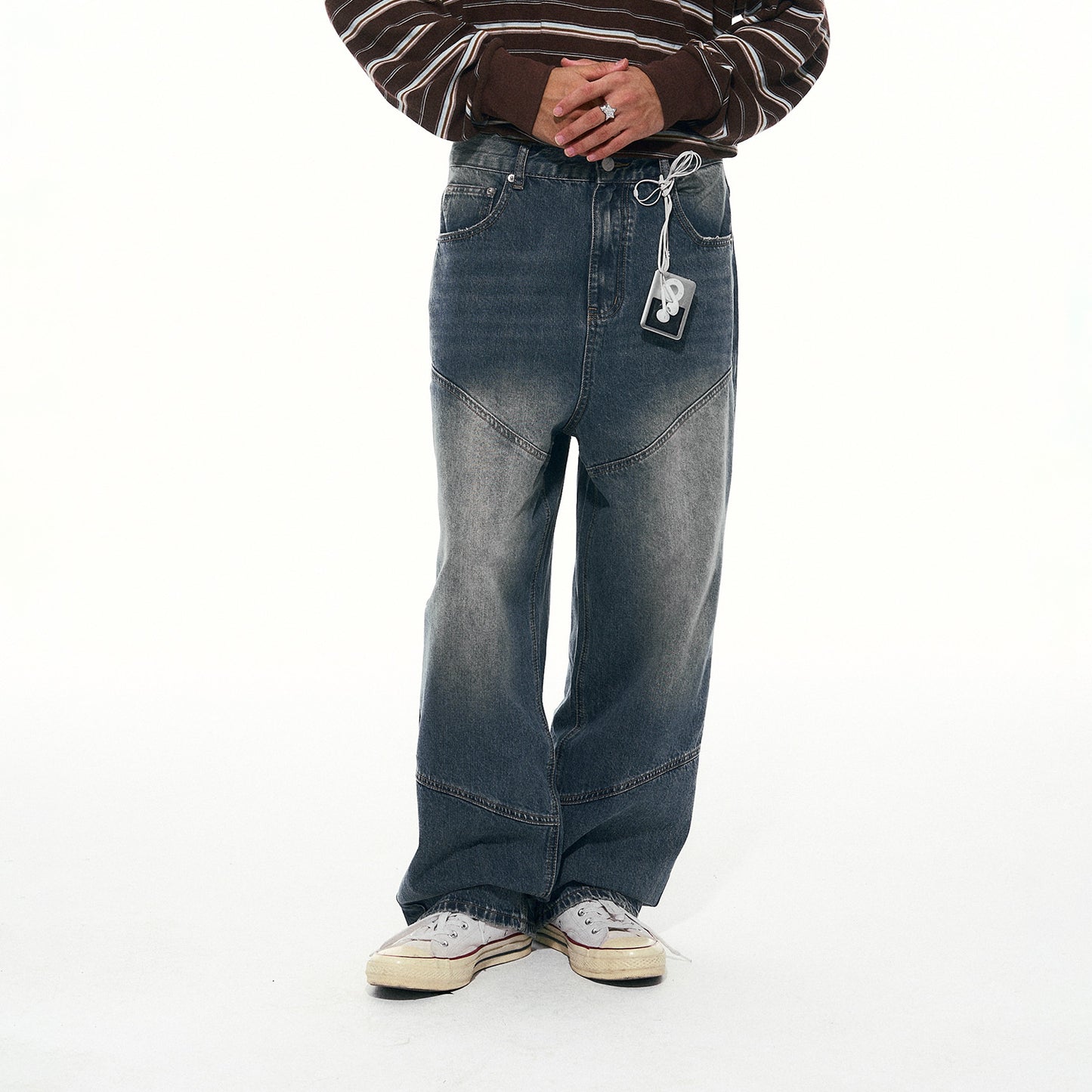 NewJNXS Relaxed Twill Wide-Leg Jeans