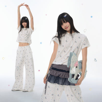 NewJNXS SS Pegasus Lyocell Cropped Tee