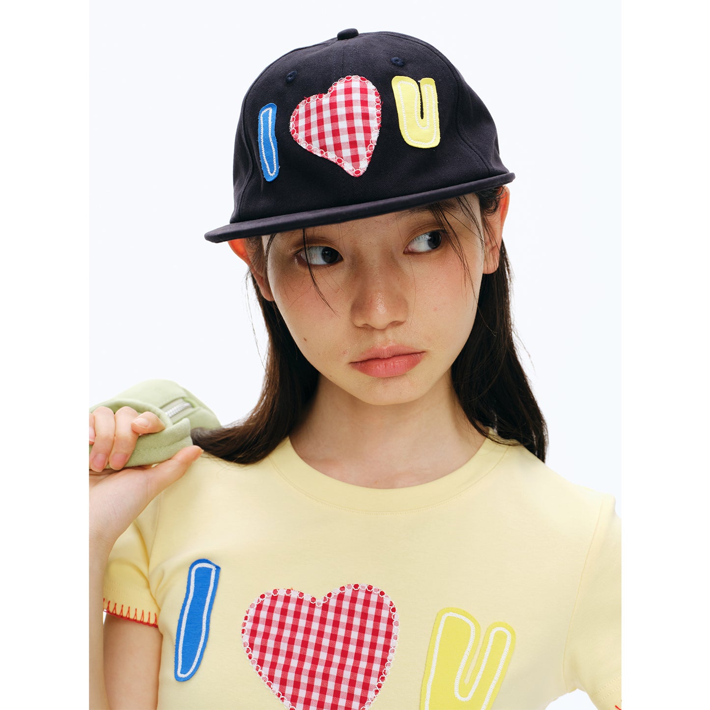 NewJNXS Heart Patch Baseball Cap