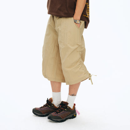 NewJNXS Wrinkle-Resistant Woven Wide-Leg Cropped Pants- Unisex