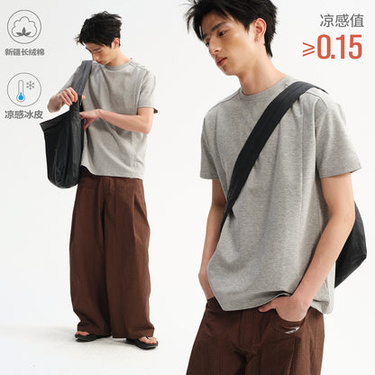 NewJNXS Ice-Cooling Cotton Loose Fit Tee