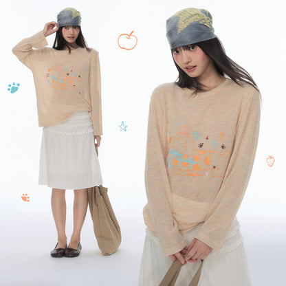 NewJNXS Polka Dot Dachshund Long Sleeve Top