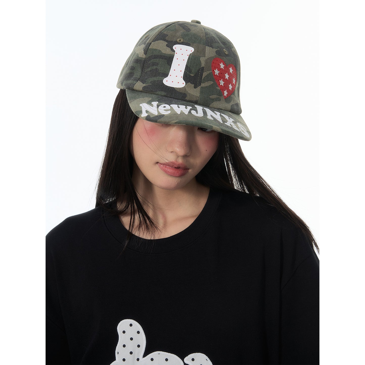 NewJNXS Distressed Camo Baseball Cap