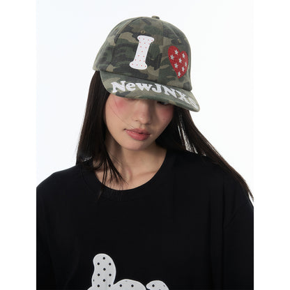 NewJNXS Distressed Camo Baseball Cap