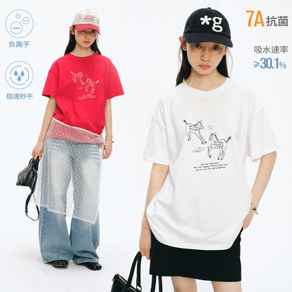 NewJNXS Dual Horse Cooling Quick-Dry Tee