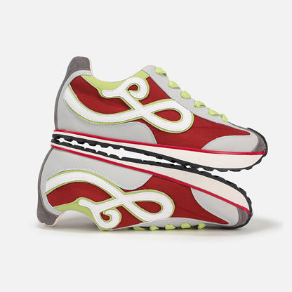 NewJNXS Lightweight Hidden Lift Retro Runner Sneakers