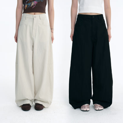 NewJNXS Vintage Twill Relaxed Barrel Pants