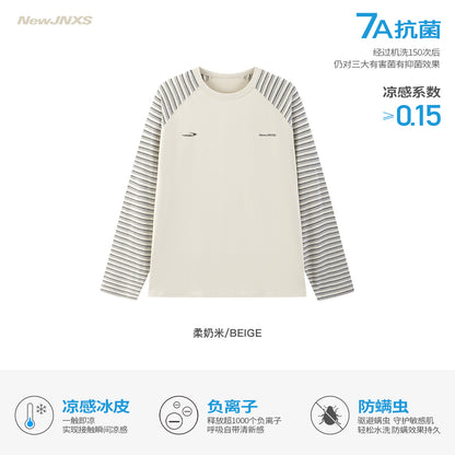 NewJNXS Contrast Stripe Long Sleeve Tee