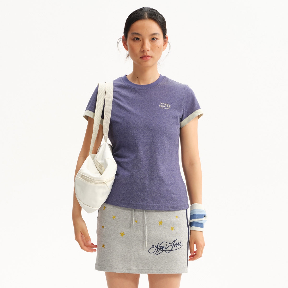NewJNXS Retro Colorblock Loose Tee