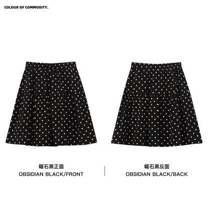 NewJNXS All-Over Polka Dot A-Line Skater Skirt
