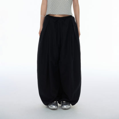 NewJNXS SS Balloon Drawstring-Hem Pants