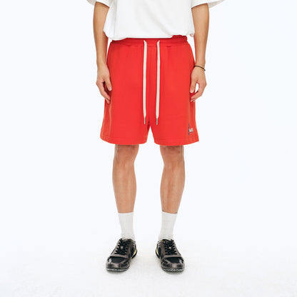 NewJNXS Washed Brushed Color-Block Sports Shorts