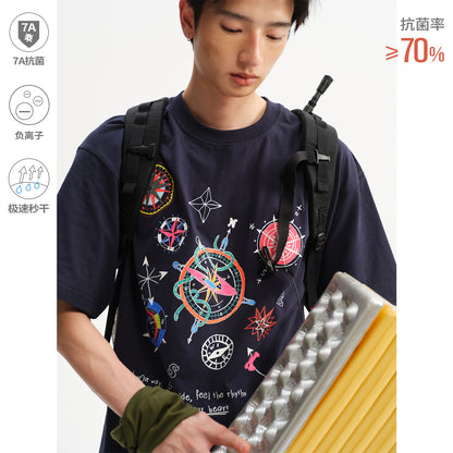 NewJNXS Compass Graphic Quick-Dry Outdoor Tee