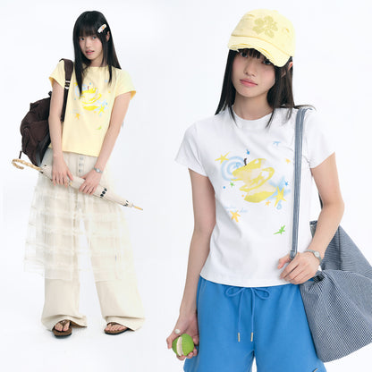 NewJNXS Apple Universe Slim-Fit Tee