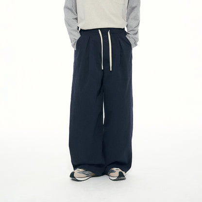 NewJNXS Double-Button Casual Pants