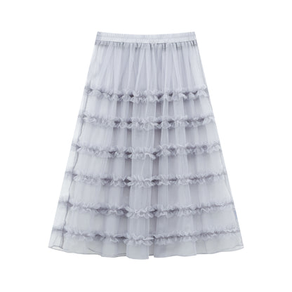 NewJNXS Lightweight Mesh Layering Skirt