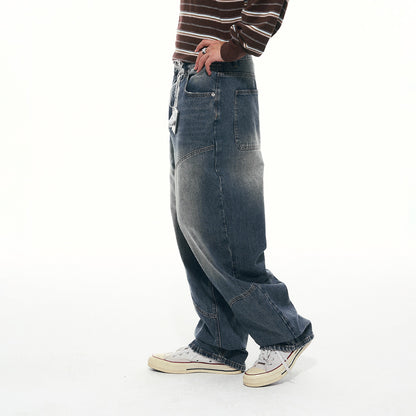 NewJNXS Relaxed Twill Wide-Leg Jeans