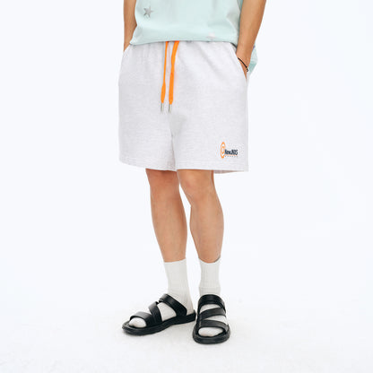 NewJNXS Washed Brushed Color-Block Sports Shorts