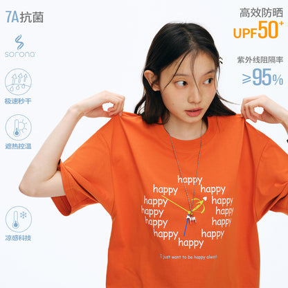 NewJNXS Happy Clock Graphic Sorona Oversized Tee