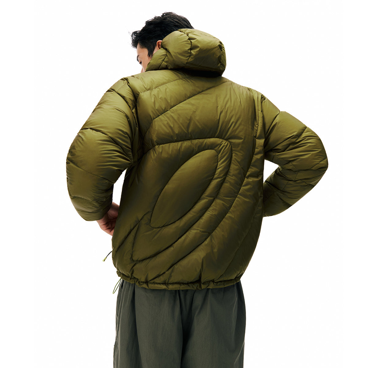 NewJNXS「Cold Isle Blue Series」 Ring Detail Puffer Jacket