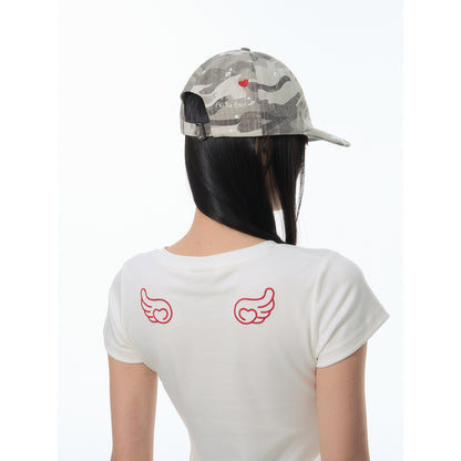NewJNXS Distressed Camo Baseball Cap