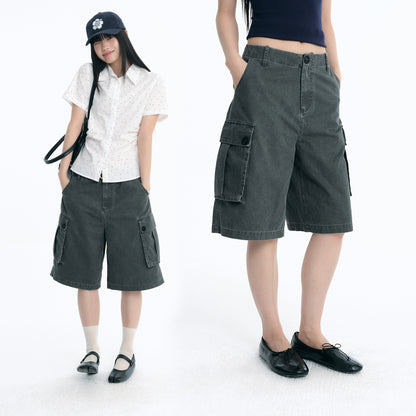 NewJNXS Cotton Utility Pocket Cargo Shorts