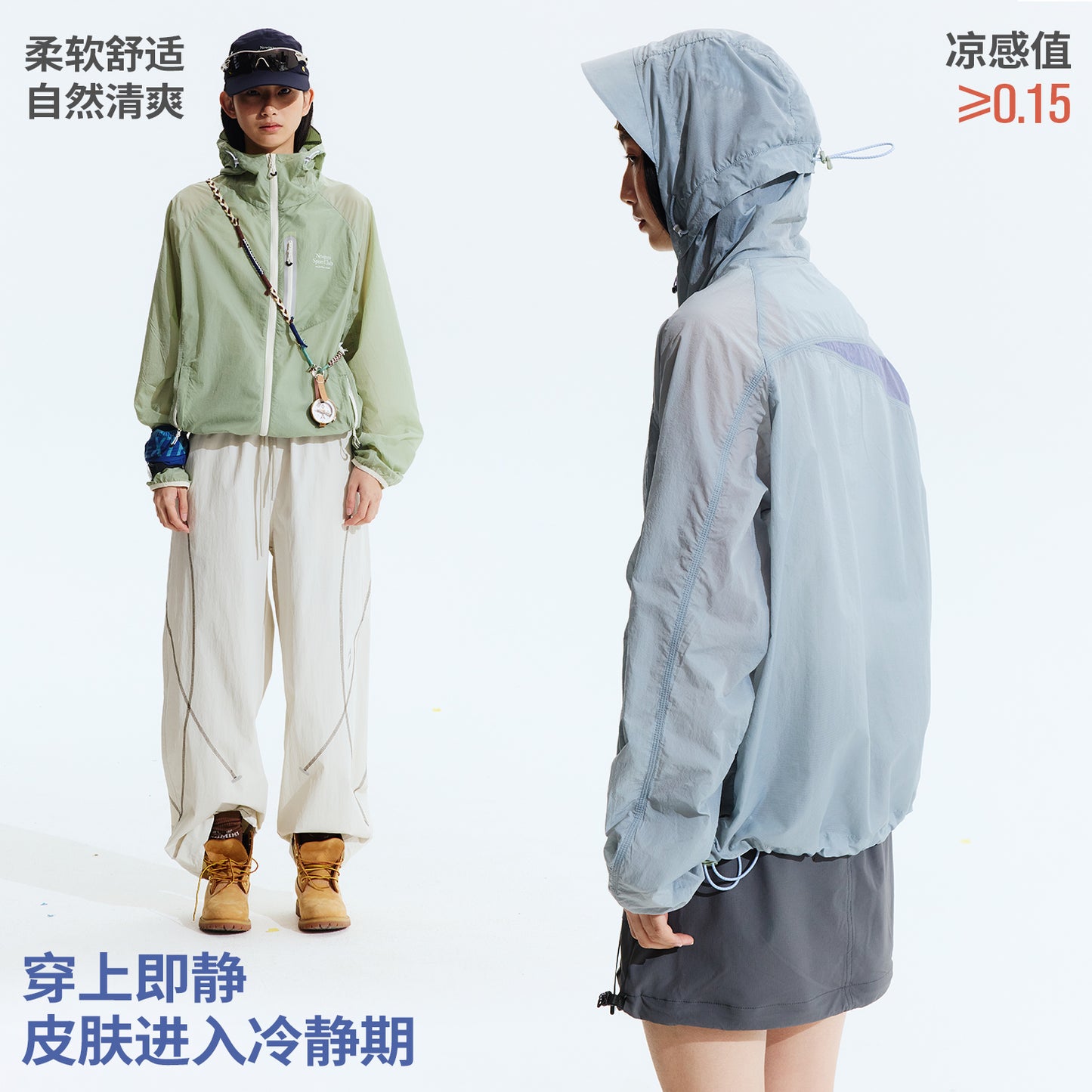 NewJNXS UPF 50+ Hooded Sun Jacket – Water-Repellent & Cooling