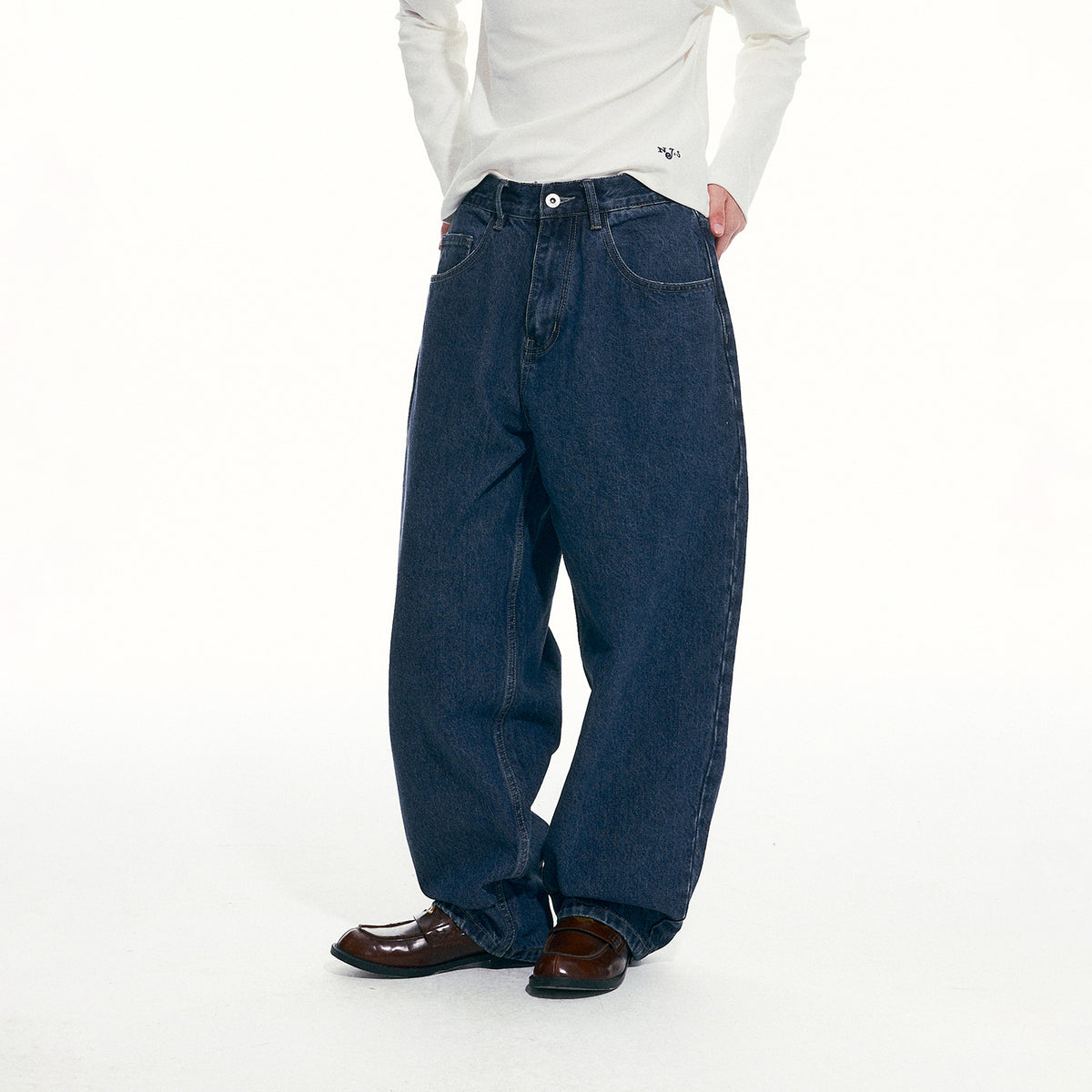 NewJNXS Snow-Wash Distressed Jeans