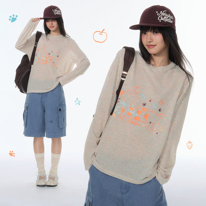 NewJNXS Polka Dot Dachshund Long Sleeve Top