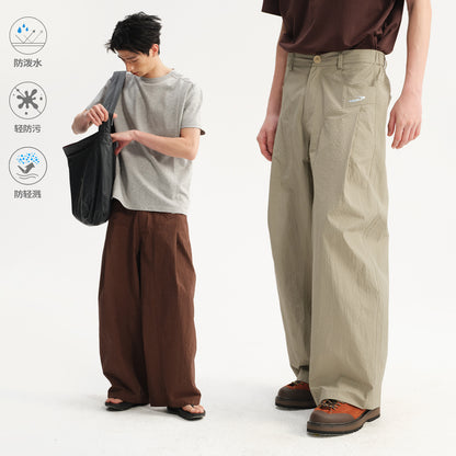 NewJNXS Water-Repellent Grid Curved Pants