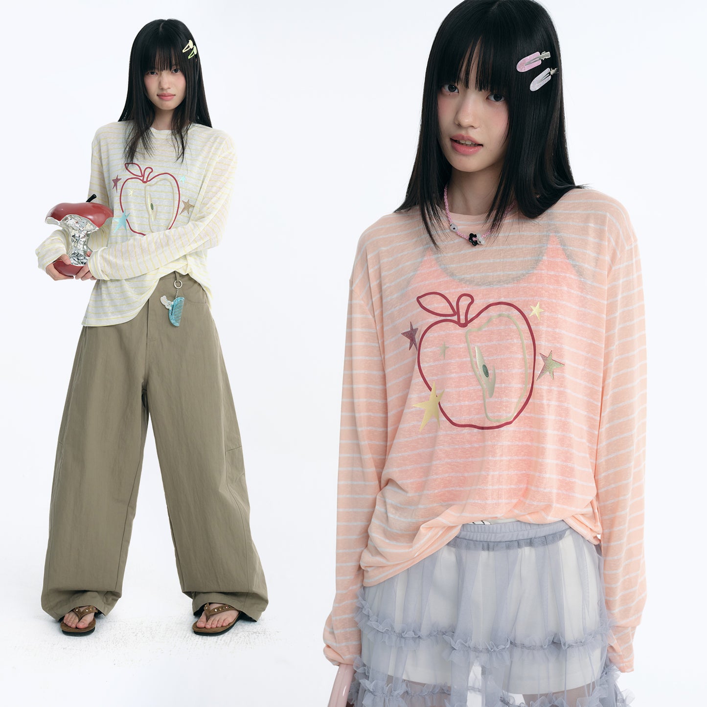 NewJNXS Amusement Park Glitter Graphic Tee