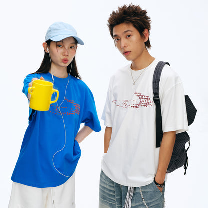 NewJNXS Quick-Dry UV Protection LOVE Graphic Tee