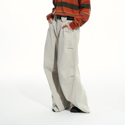 NewJNXS Vintage-Washed Twill Pants