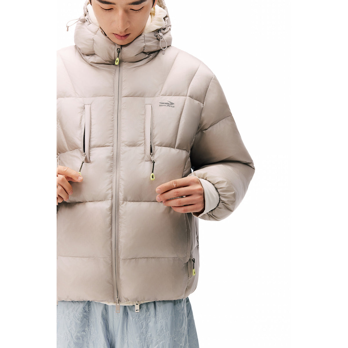 NewJNXS 「Cold Isle Blue Series」 Snowlight Hooded Down Jacket