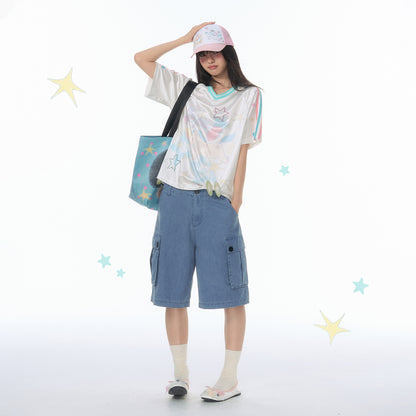 【NewJNXS × Kuku 2.0】NewJNXS Dream Pegasus Star Rhinestone Tee